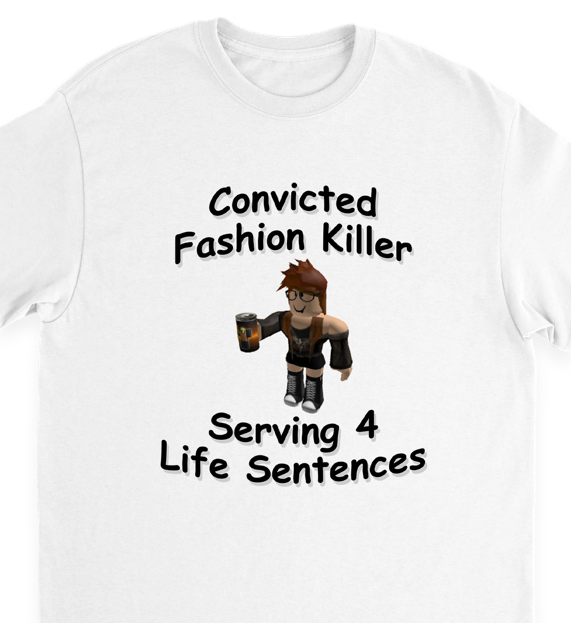 "convicted fashion killer" tee