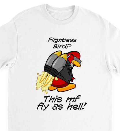"flightless bird" tee