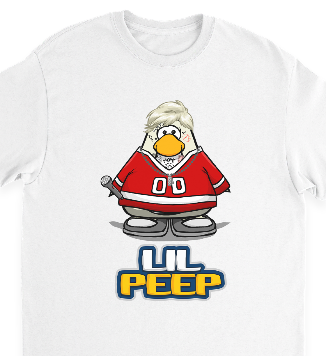 "lil peep" penguin tee