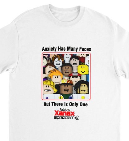"many faces" tee